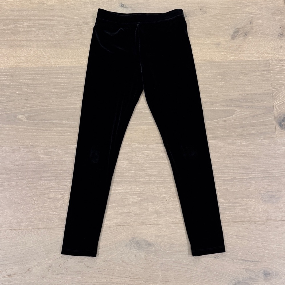 J. Crew Crewcuts Classic Black Velvet Leggings